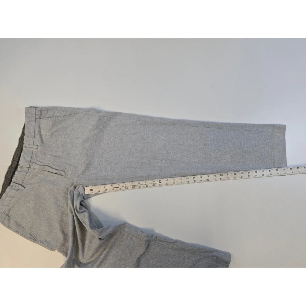 J.Crew Bowery Slim Fit Dress Pants‎ Mens 34x31 Grey 100% Cotton Trousers